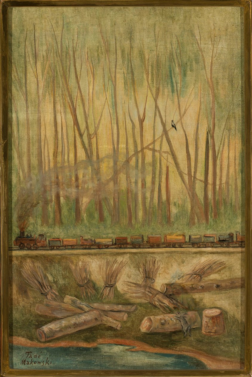 Trein door Tadeusz Makowski