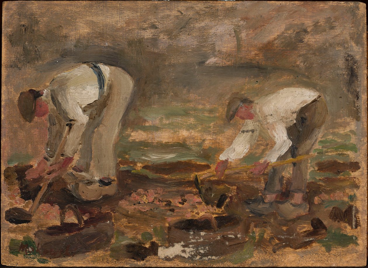 Werk op het veld door Tadeusz Makowski