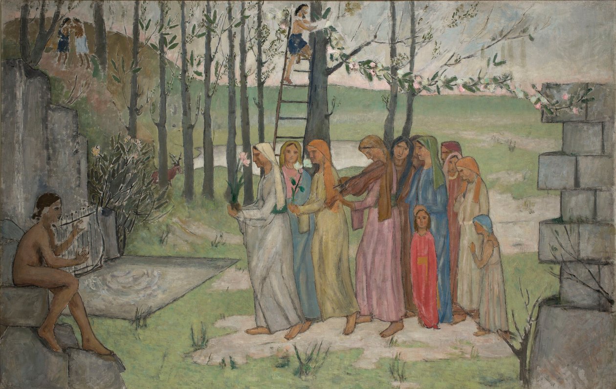 Lentefeest door Tadeusz Makowski