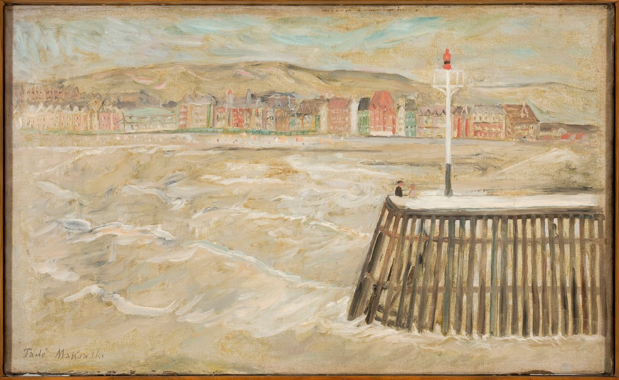Uitzicht op zee door Tadeusz Makowski
