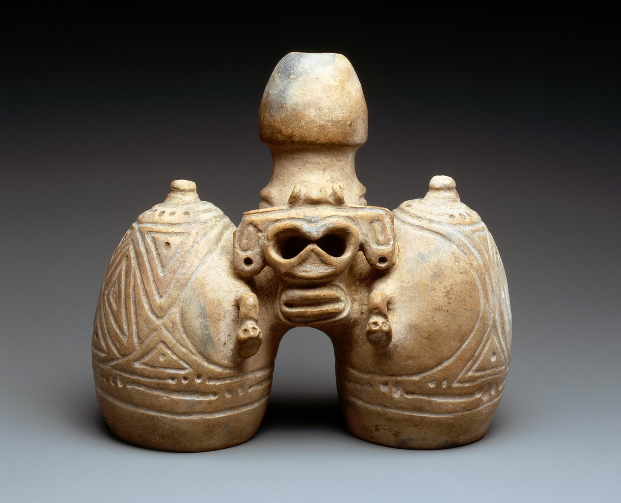 Dubbel Effigy Vat door Taino Culture