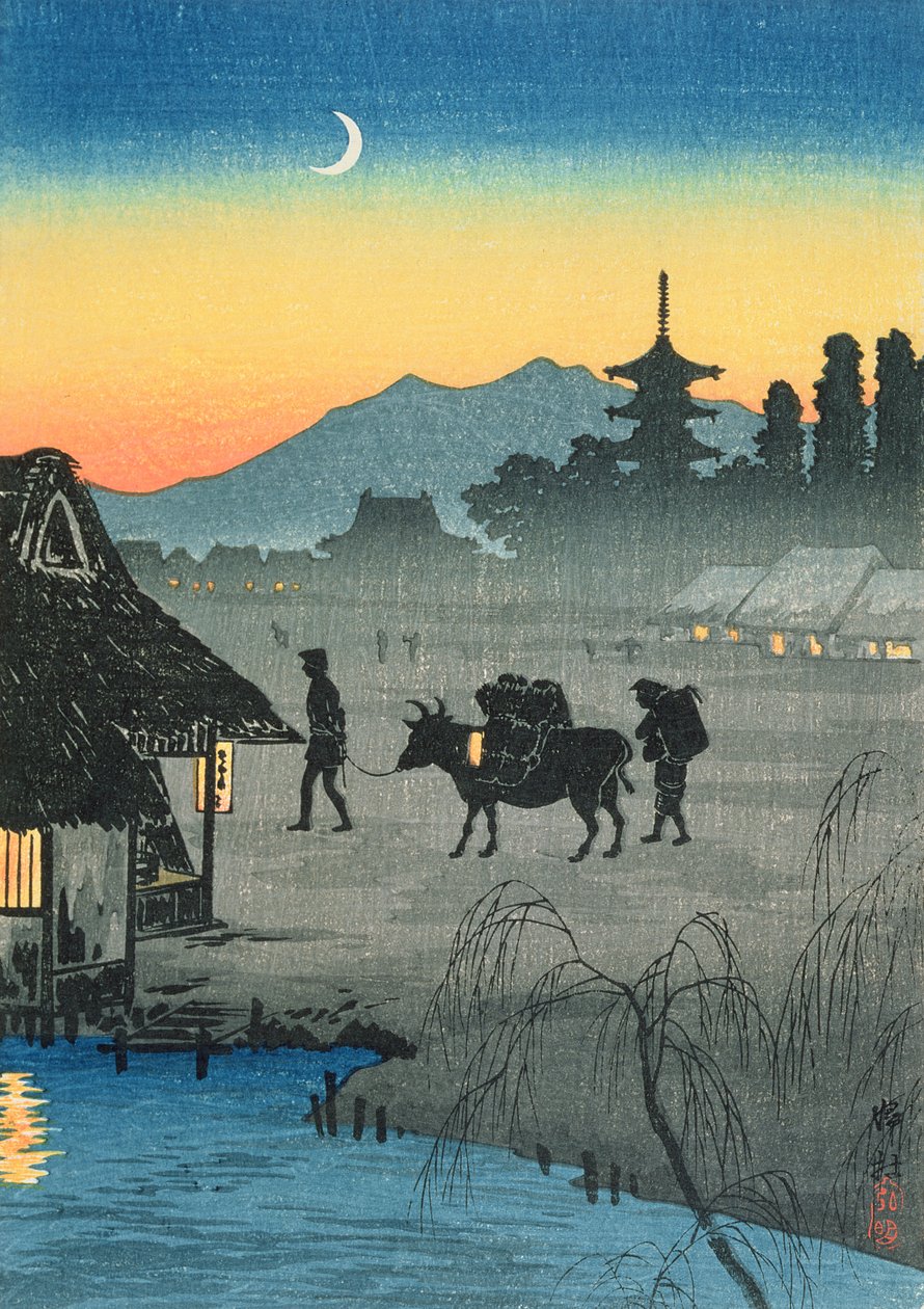 Terugkeer naar het Dorp, jaren 1930 door Takahashi Hiroaki