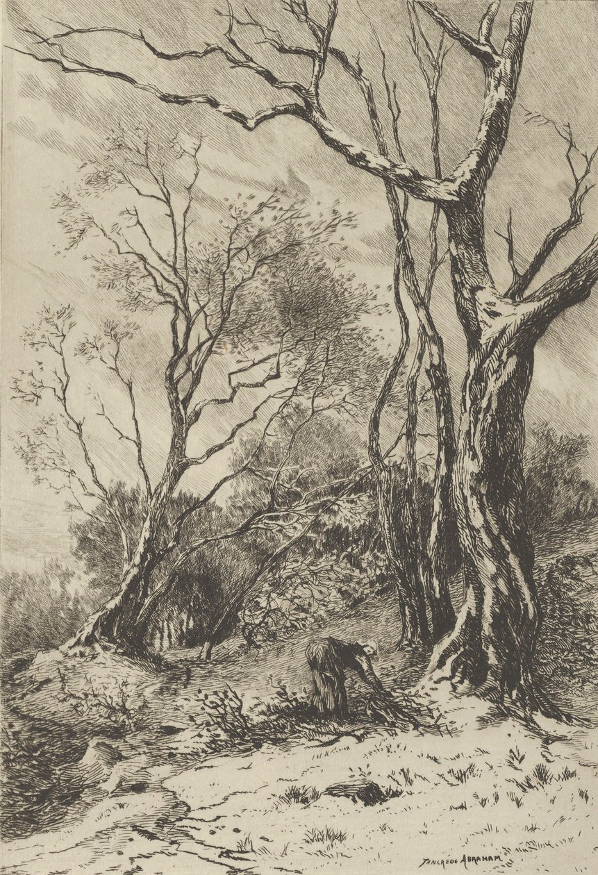 In de winter door Tancrède Abraham