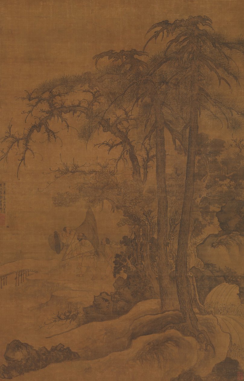Terugkerende vissers, gedateerd 1342 door Tang Di