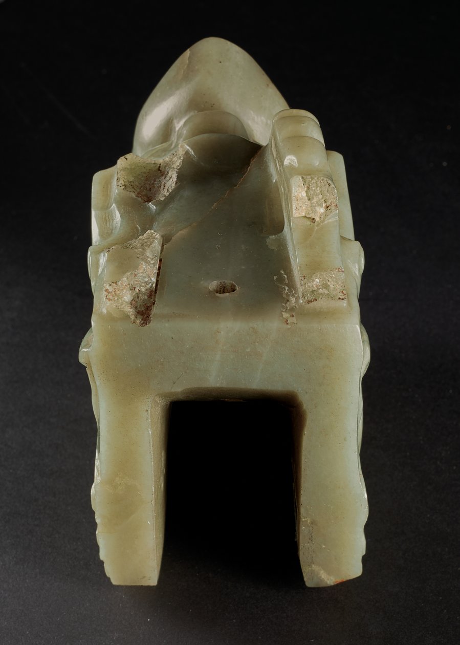 De Junkunc Jade Drakenkop door Tang Dynasty Chinese School