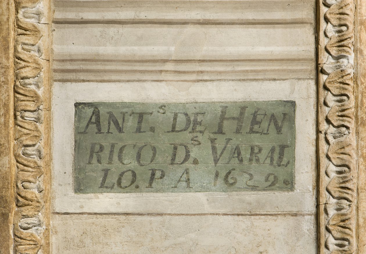 Handtekening van de Kunstenaar, Kapel van de Beschermengel door Tanzio da Varallo