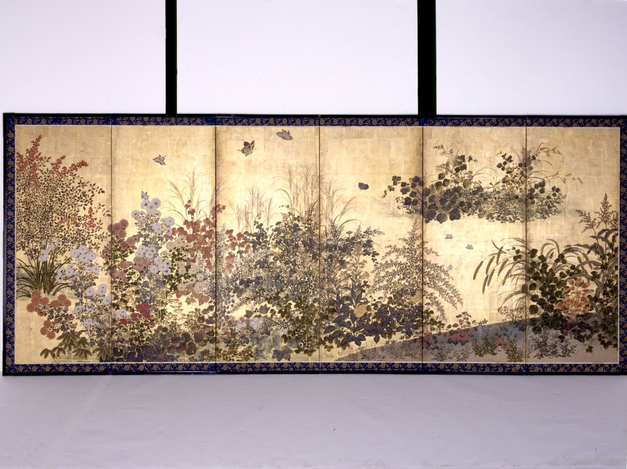 Bloemen En Vlinders door Tawaraya Sotatsu