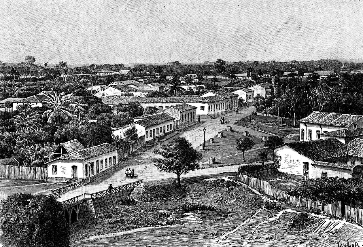 Manaos, Brazilië, 1895 door Taylor