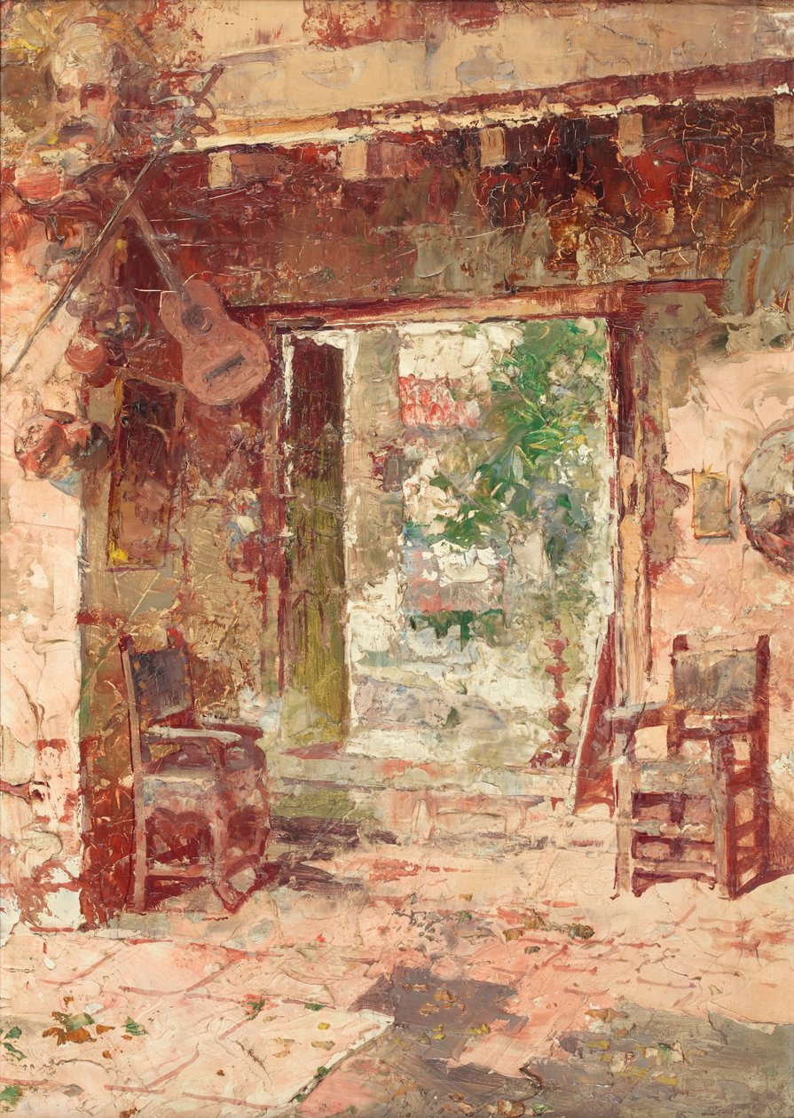 De antiekwinkel, Cusco door Teófilo Castillo