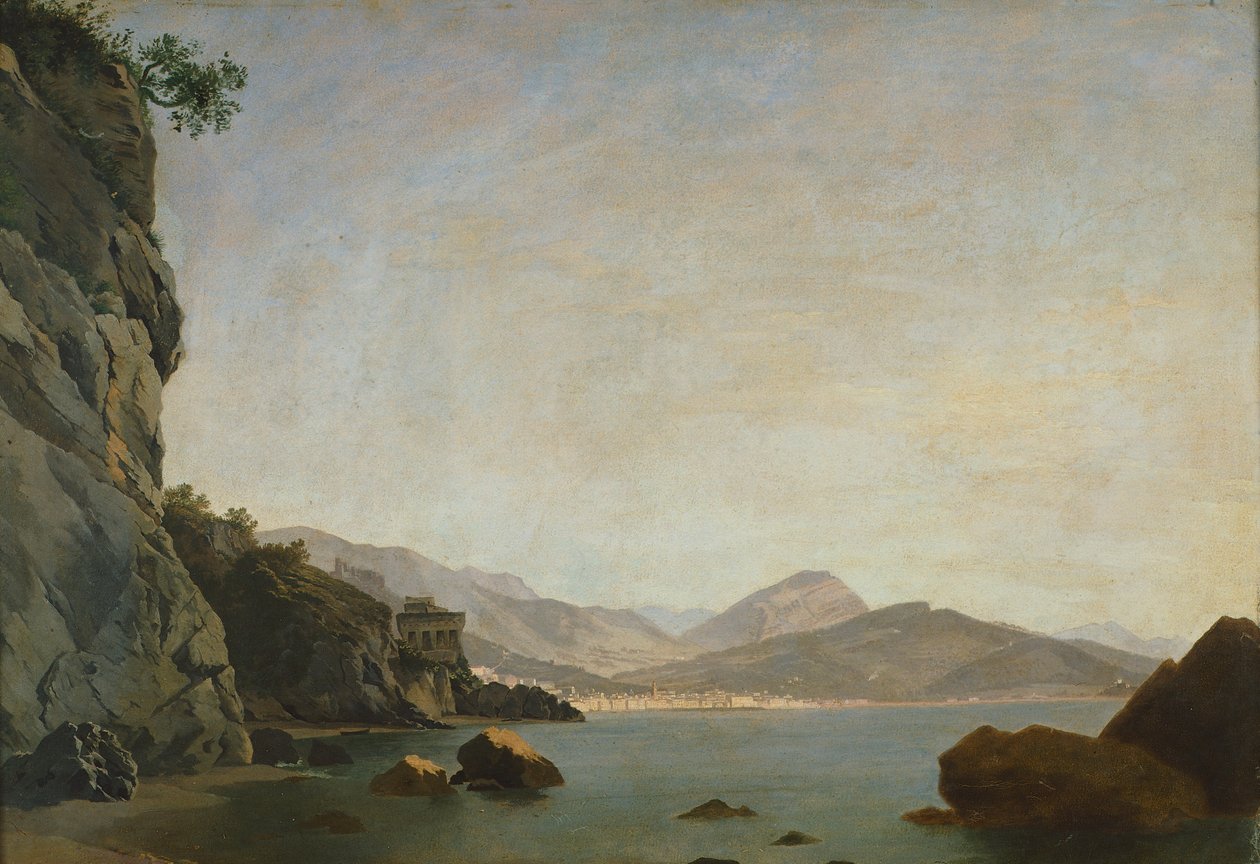 Uitzicht op de Golf van Salerno door Teodoro Duclere