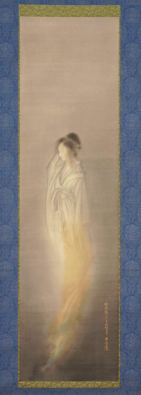 Geest [rechts van een paar], juli 1900 (inkt en lichte kleur op zijde) door Terasaki Kogyo