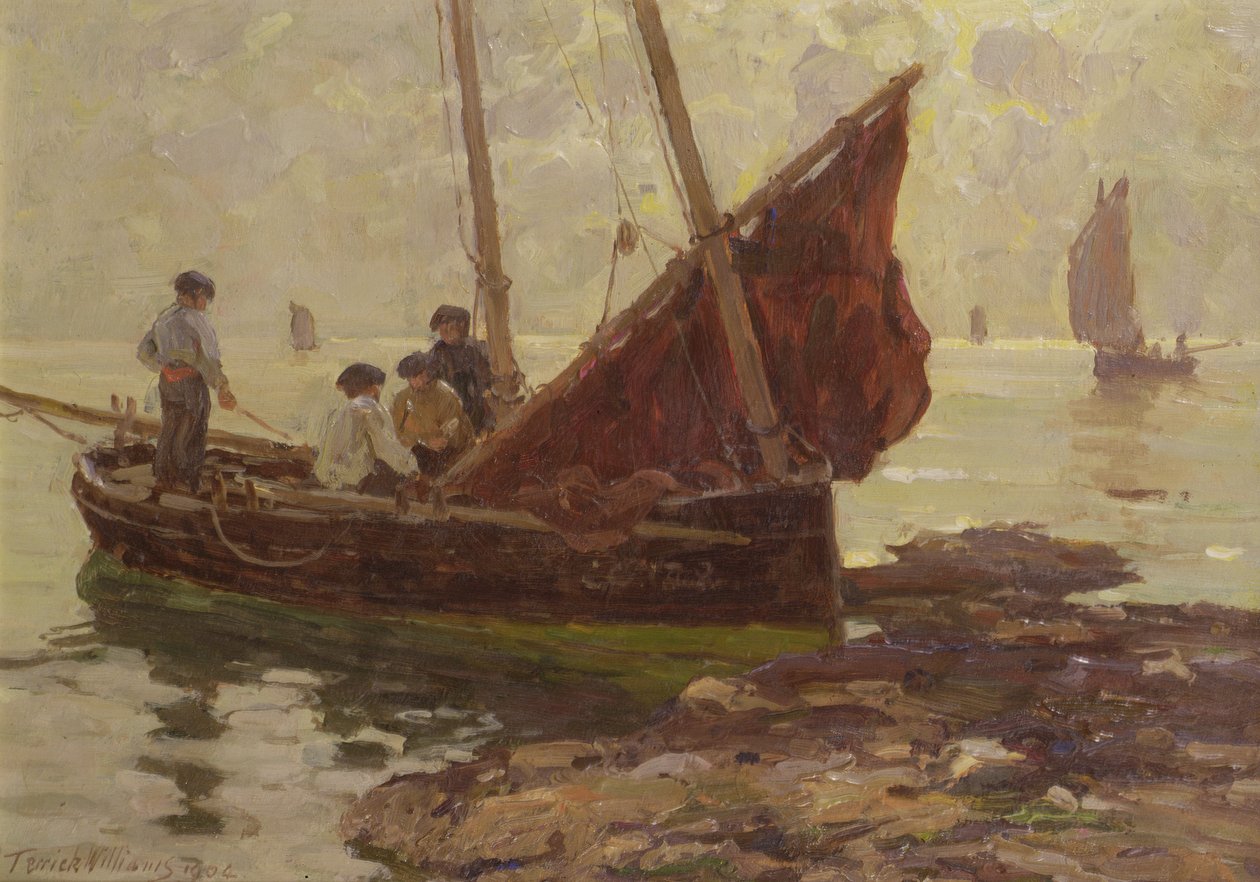 Ochtend op de Rotsen, Concarneau door Terrick Williams