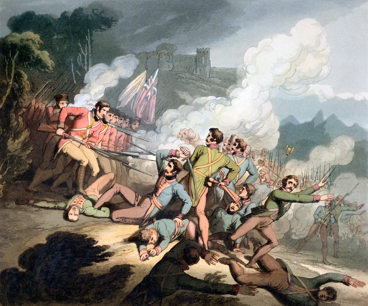 Slag bij Busaco, Portugal, 27 september 1810 door Thales Fielding