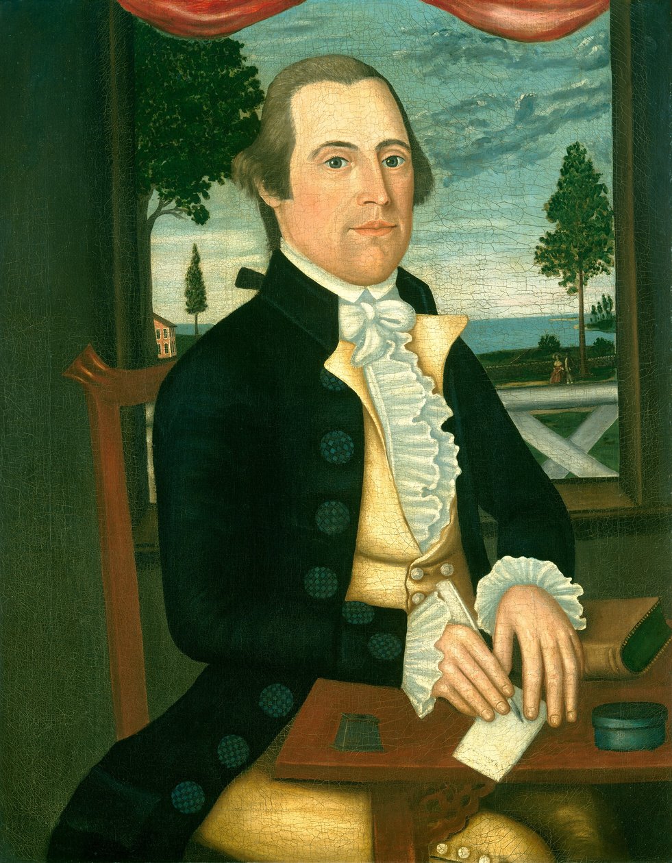 Kapitein Elisha Denison door The Denison Limner