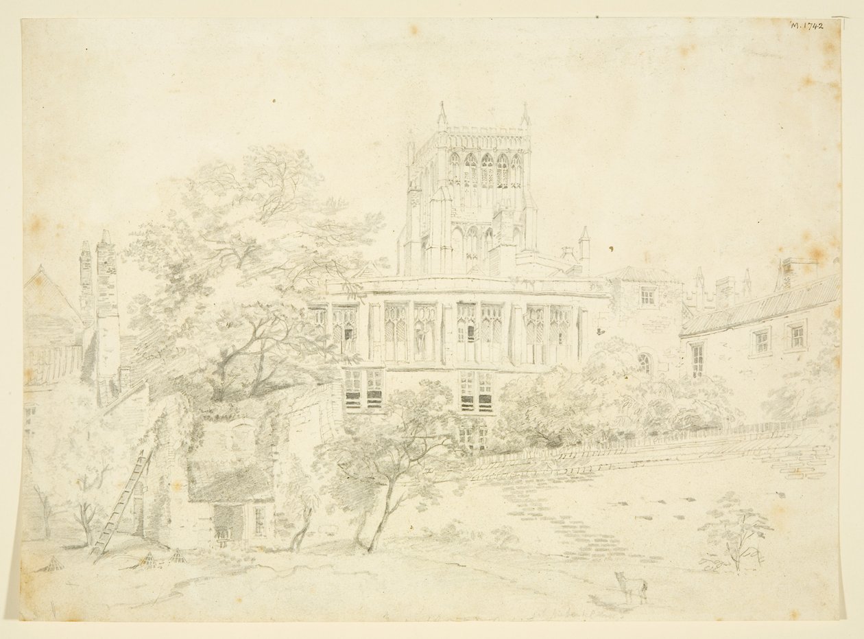 Tuinzijde van een van de Prebendal Huizen door The Rev. John Eagles