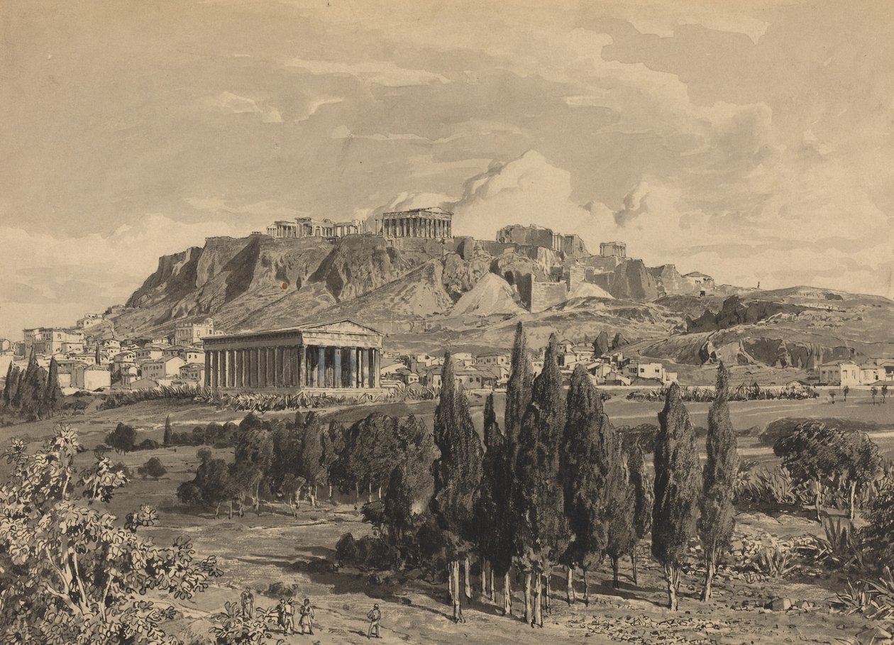 Tempel van Hephaestus door Themistocles von Eckenbrecher