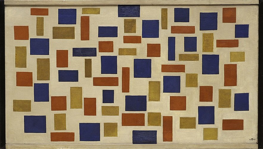 Compositie XI door Theo van Doesburg