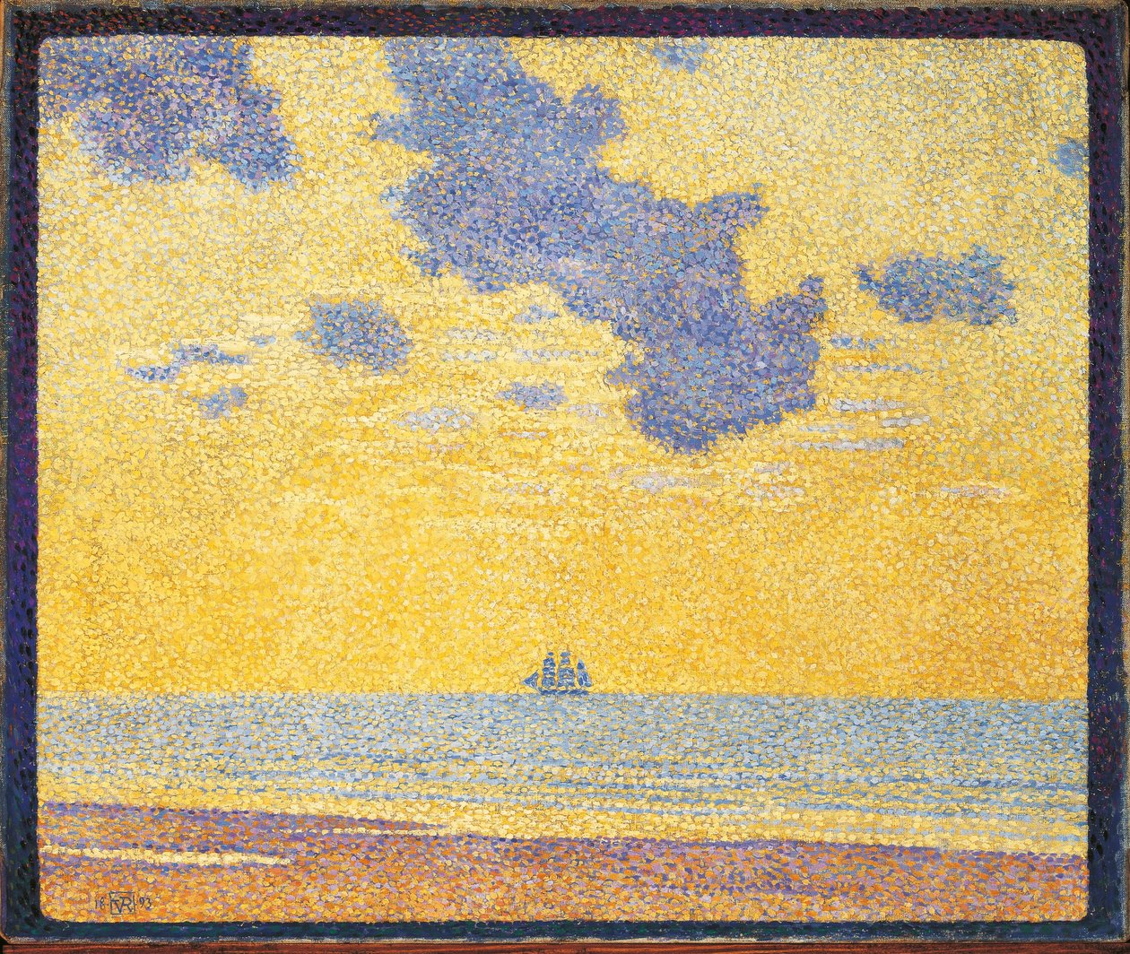 Grote wolken door Théo van Rysselberghe