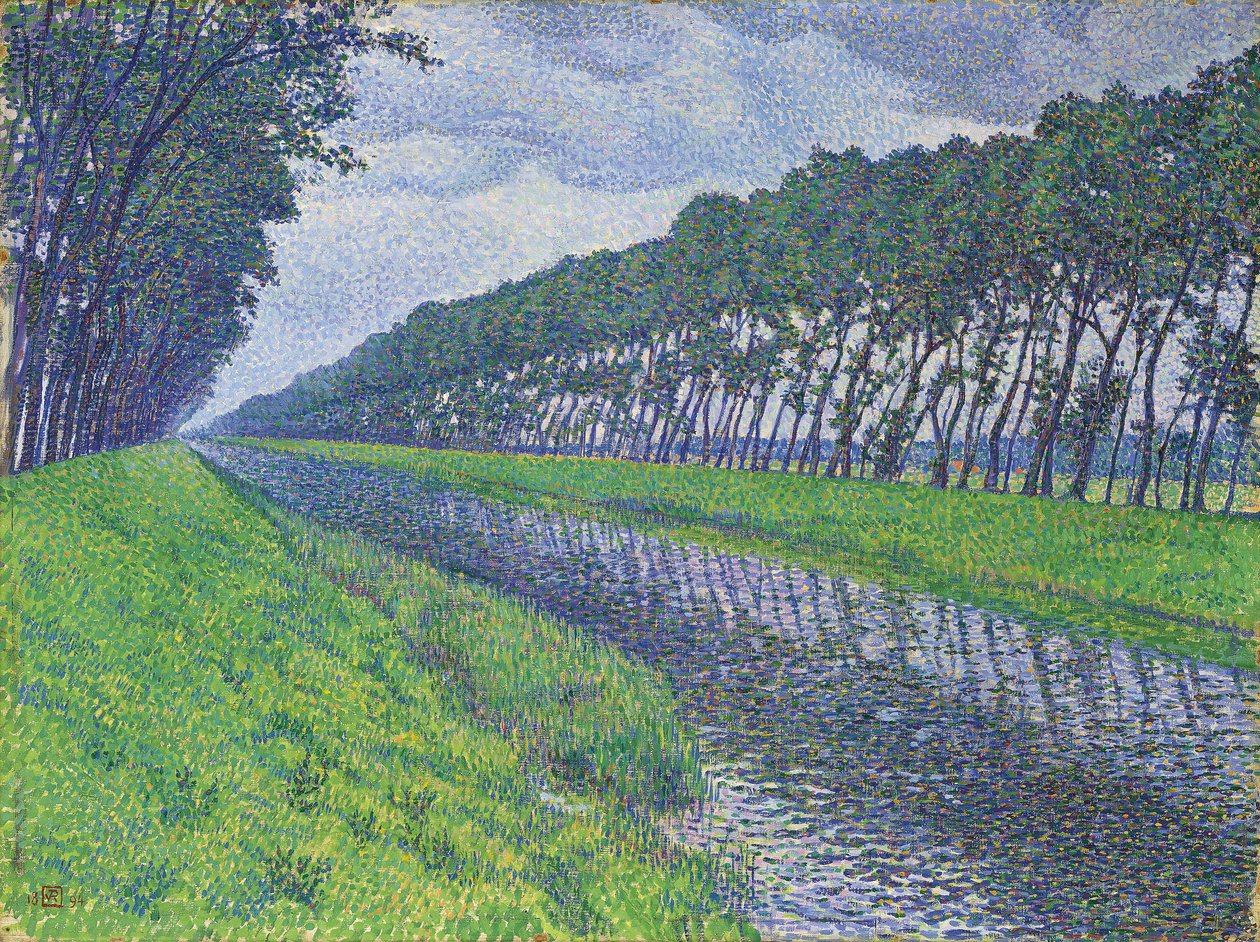 Kanaal in Vlaanderen door Théo van Rysselberghe