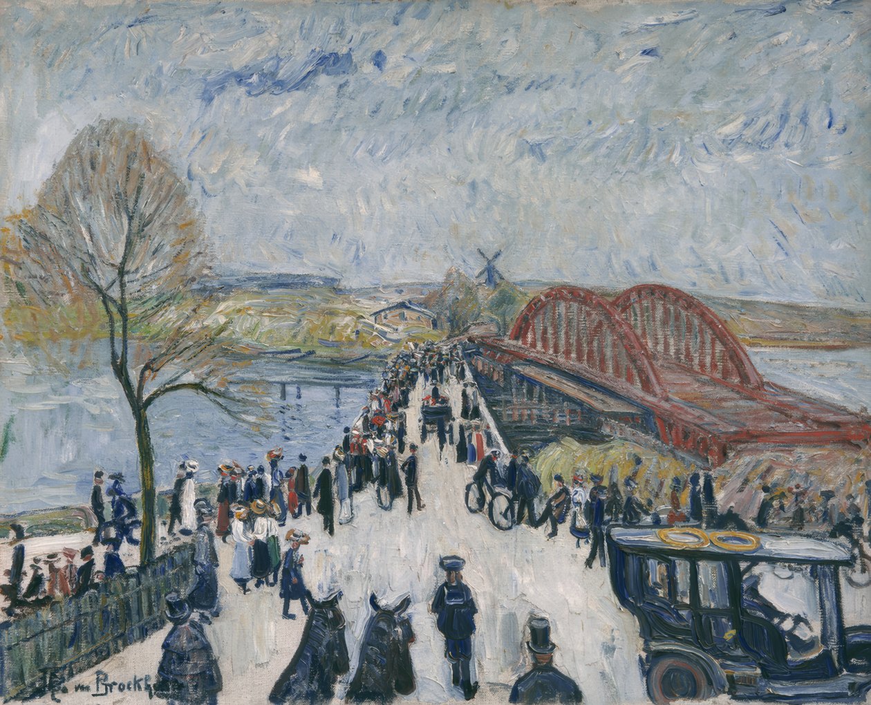 Plechtige opening van de Havelbrug bij Baumgartenbrück door Theo von Brockhusen