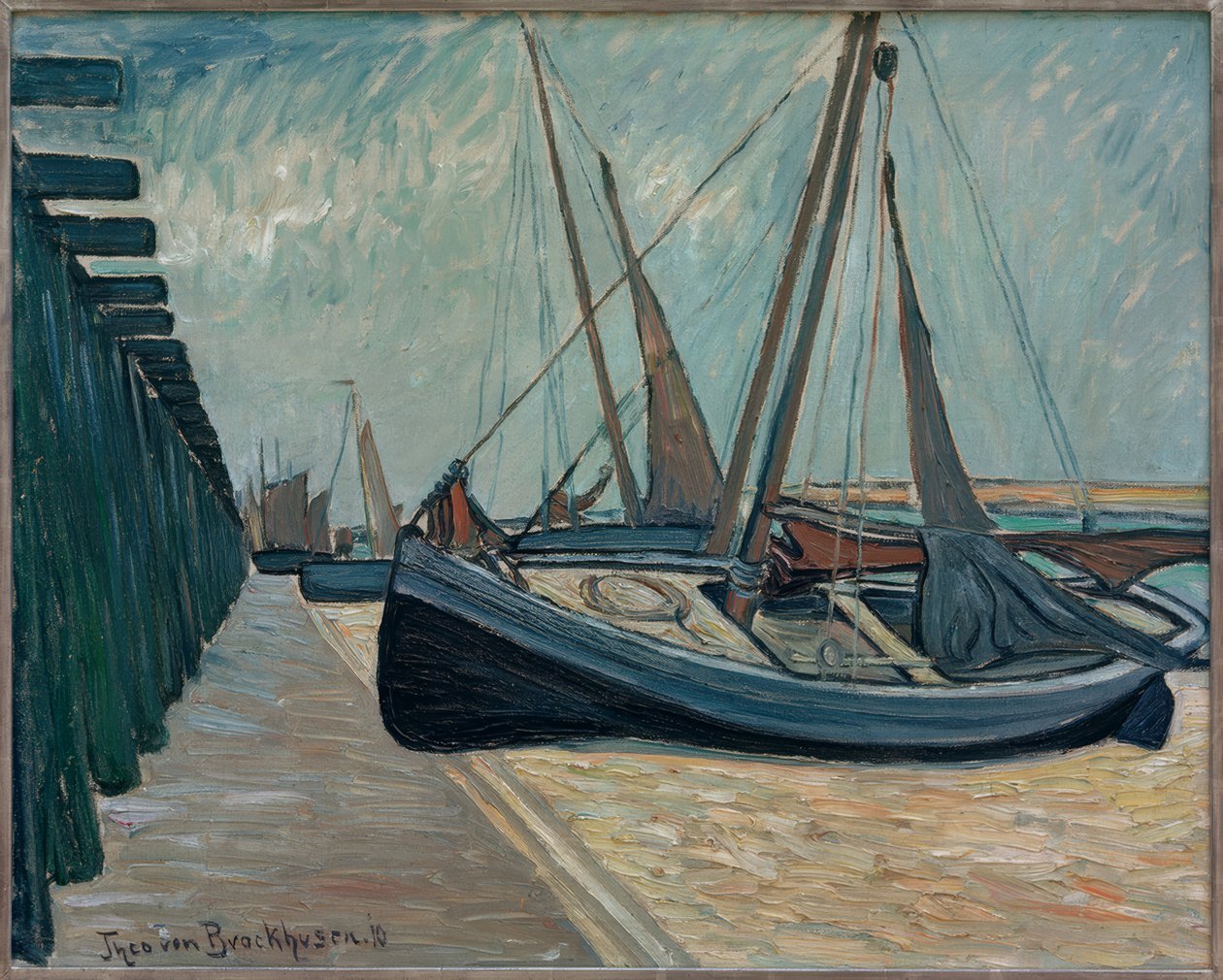Windstilte door Theo von Brockhusen