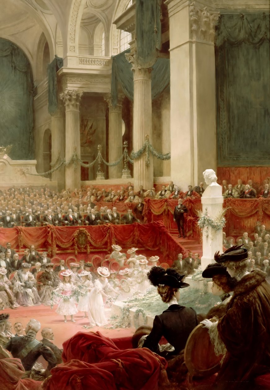 Viering van de 100e verjaardag van Victor Hugo in het Panthéon in aanwezigheid van president Félix door Theobald Chartran