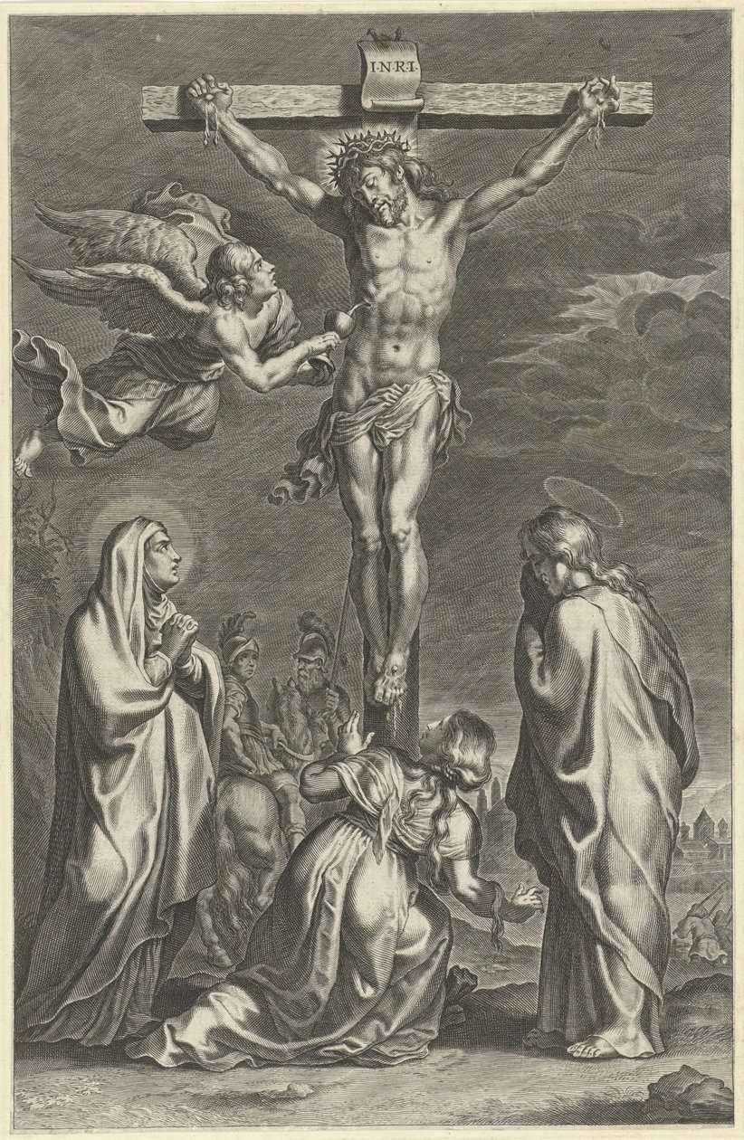 Christus aan het kruis door Theodoor Galle (possibly)