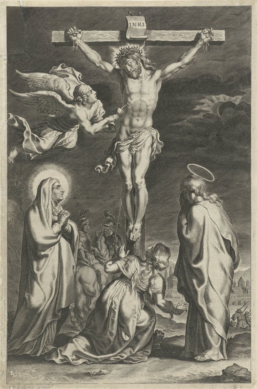 Christus aan het kruis door Theodoor Galle (possibly)