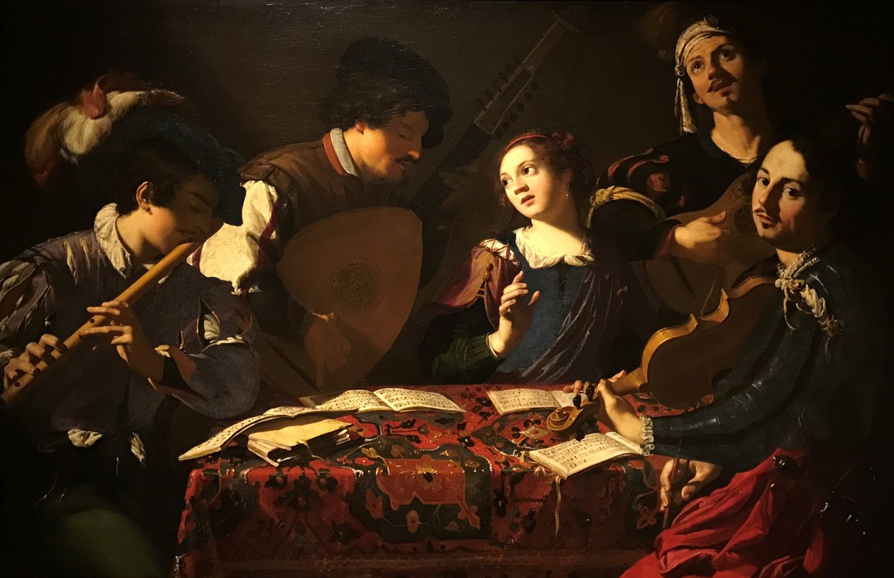 Het concert door Theodoor Rombouts