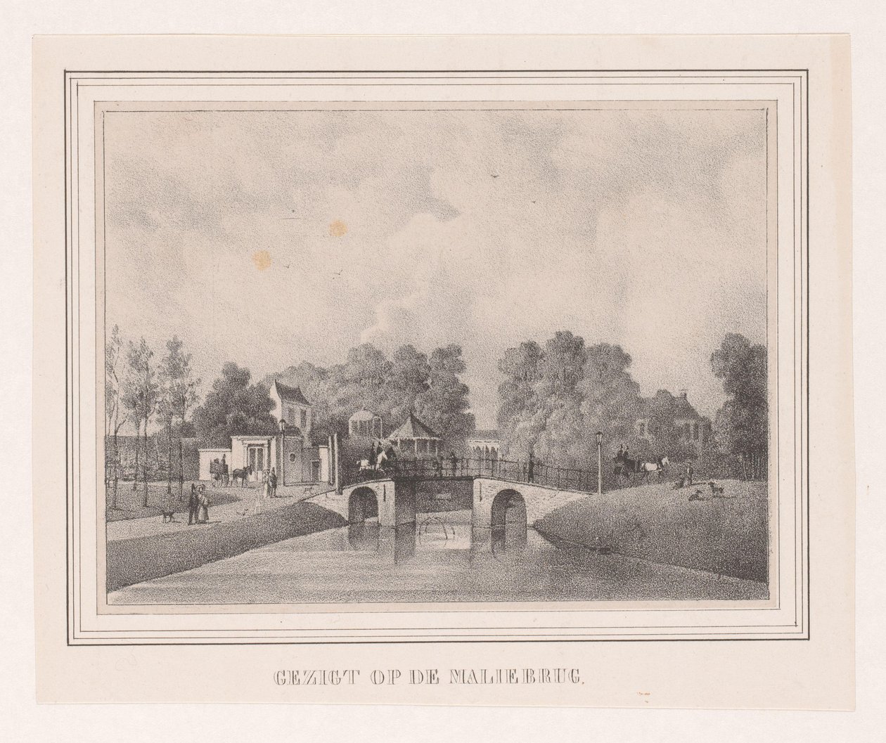 Maliebrug te Utrecht door Theodoor Soeterik (possibly)