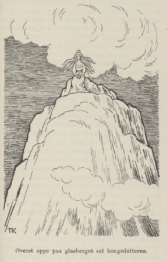 De prinses op de glazen heuvel door Theodor Kittelsen