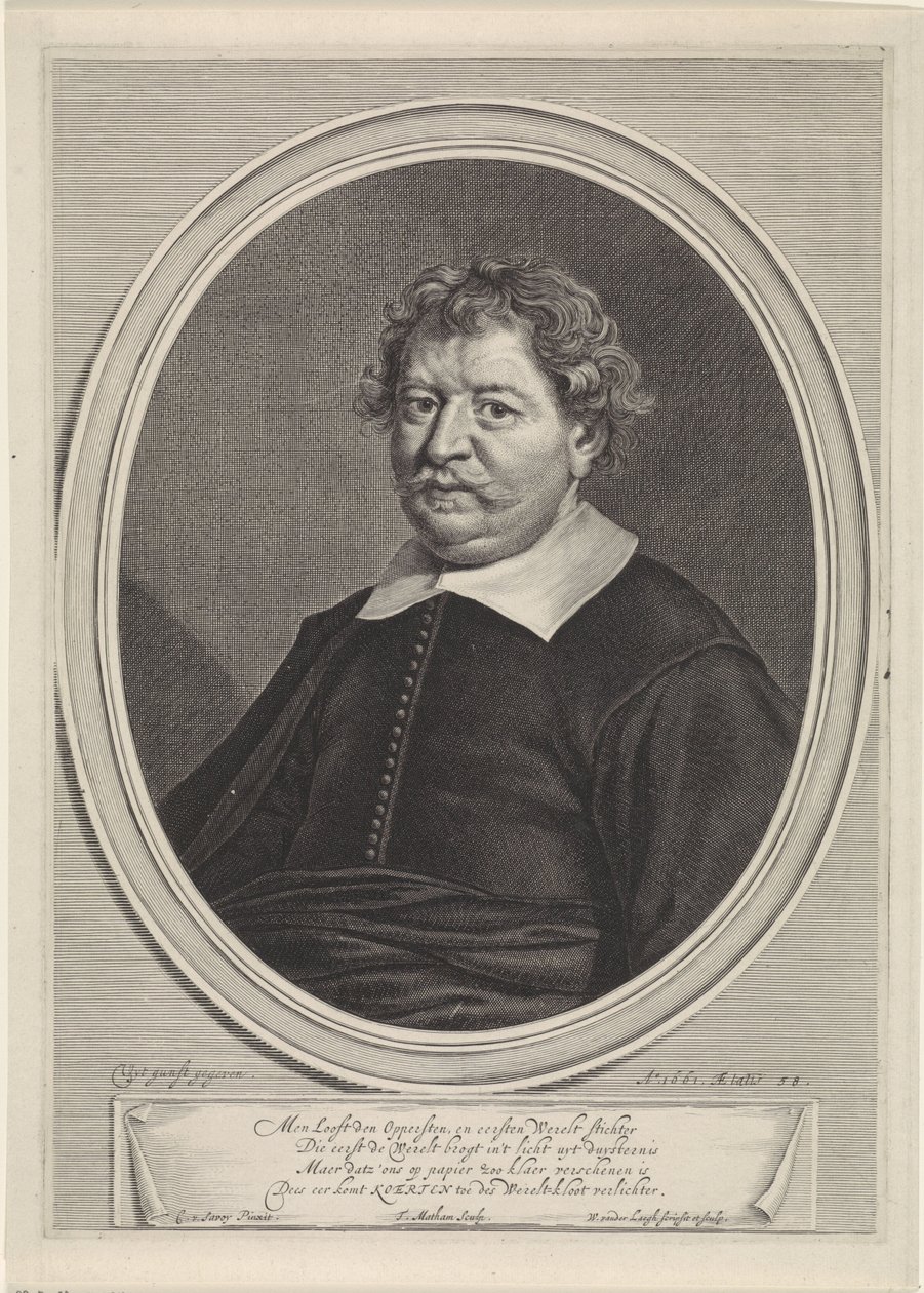Portret van Frans Koerten door Theodor Matham