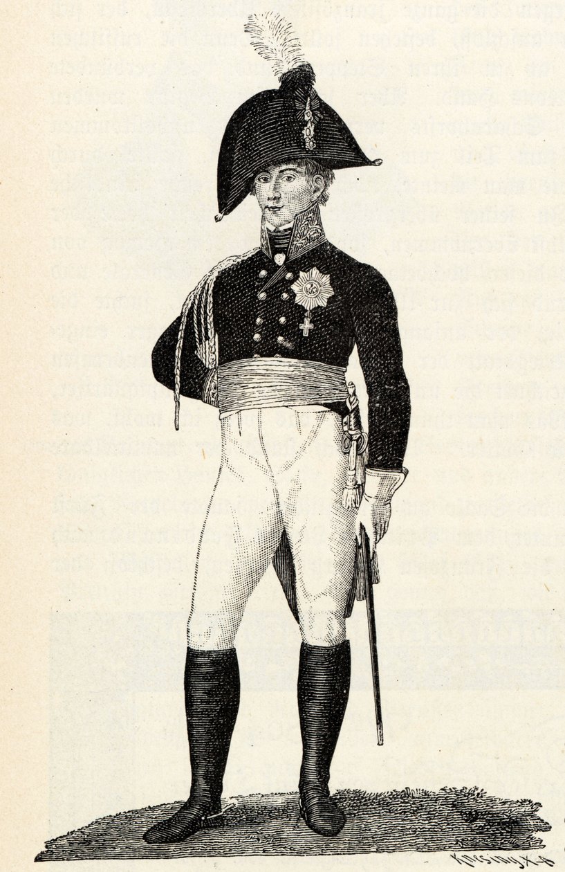 Prins Louis Ferdinand van Pruisen 1772-1806 door Theodor Knesing