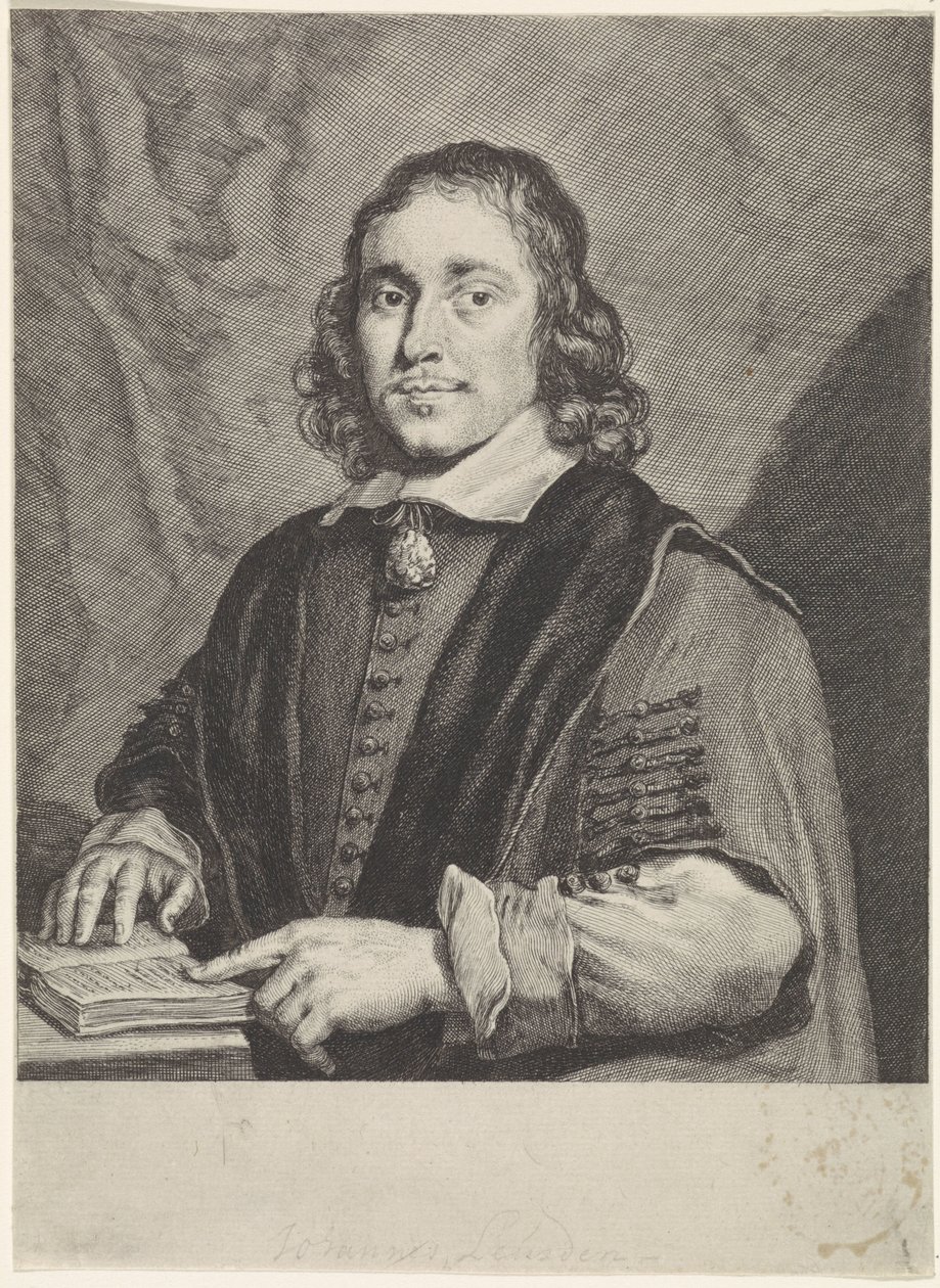 Portret van Johannes Leusden door Theodor Matham