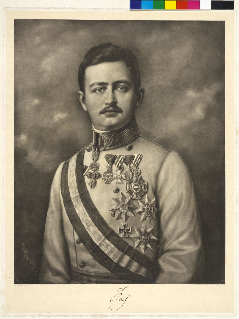 Keizer van Oostenrijk Karel I door Theodor Mayerhofer
