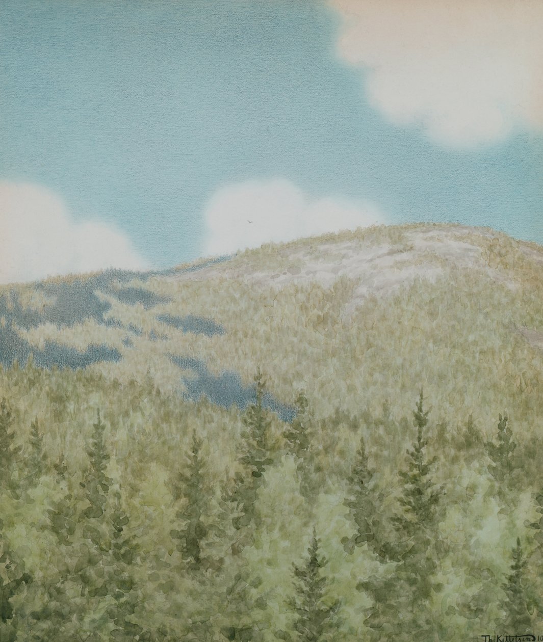 Daar vloog een vogel door Theodor Severin Kittelsen