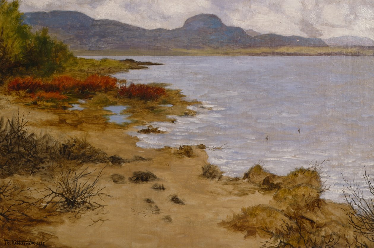 Strandgezicht bij Soneren (Andersnatten) door Theodor Severin Kittelsen