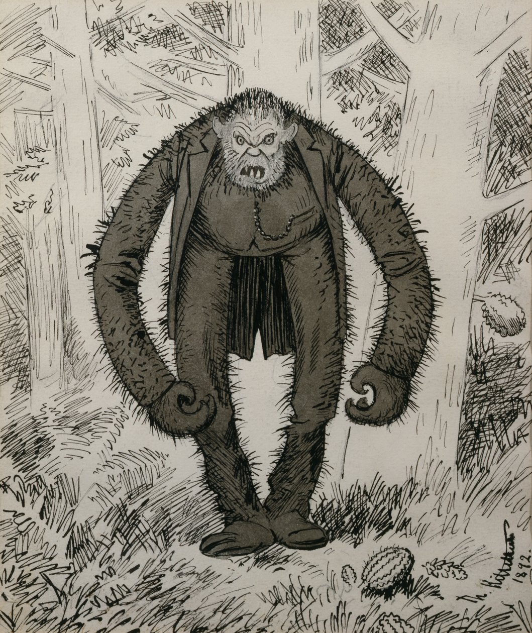 De natuur sliep, toen hij werd geschapen door Theodor Kittelsen