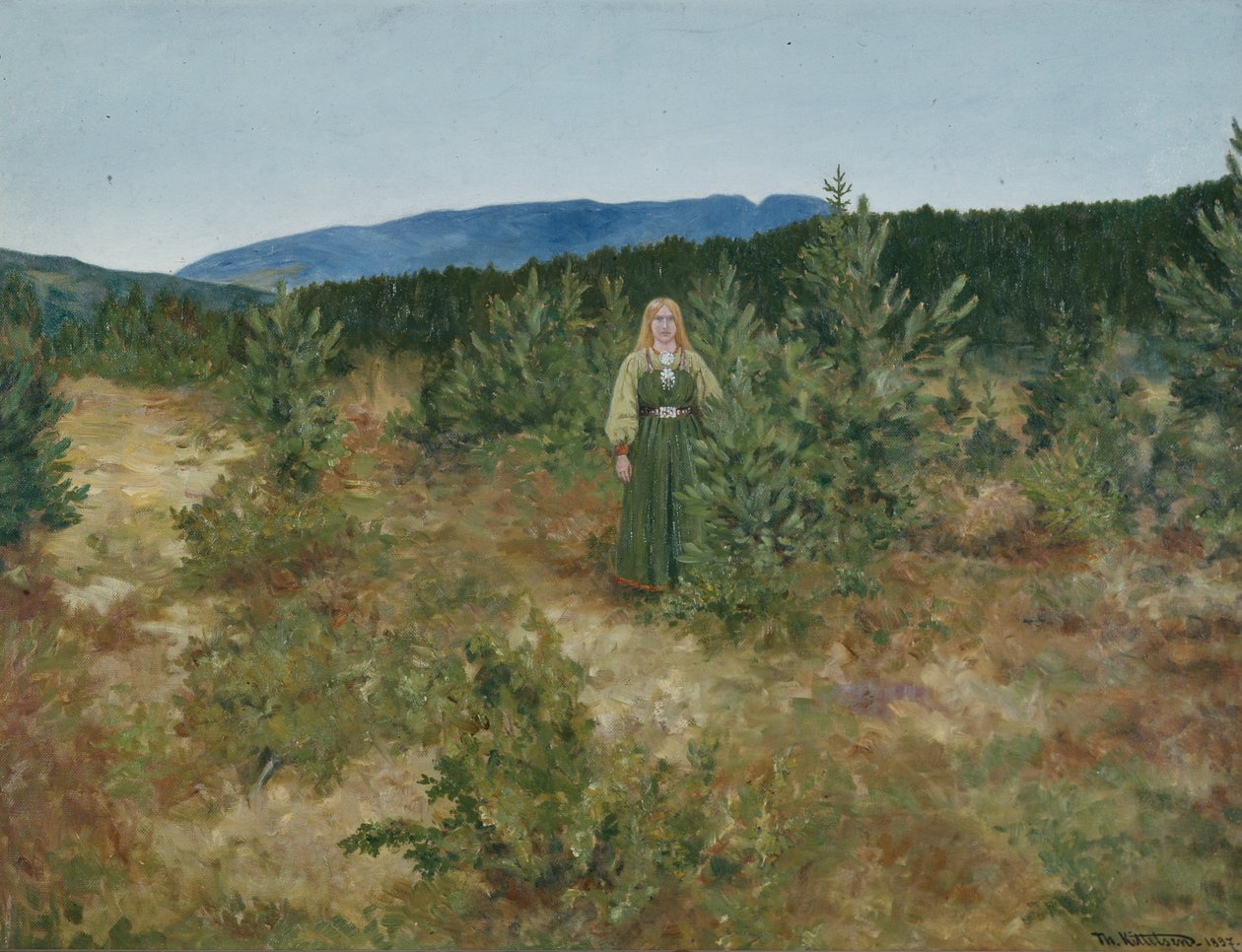 Nimf (schilderij) door Theodor Severin Kittelsen