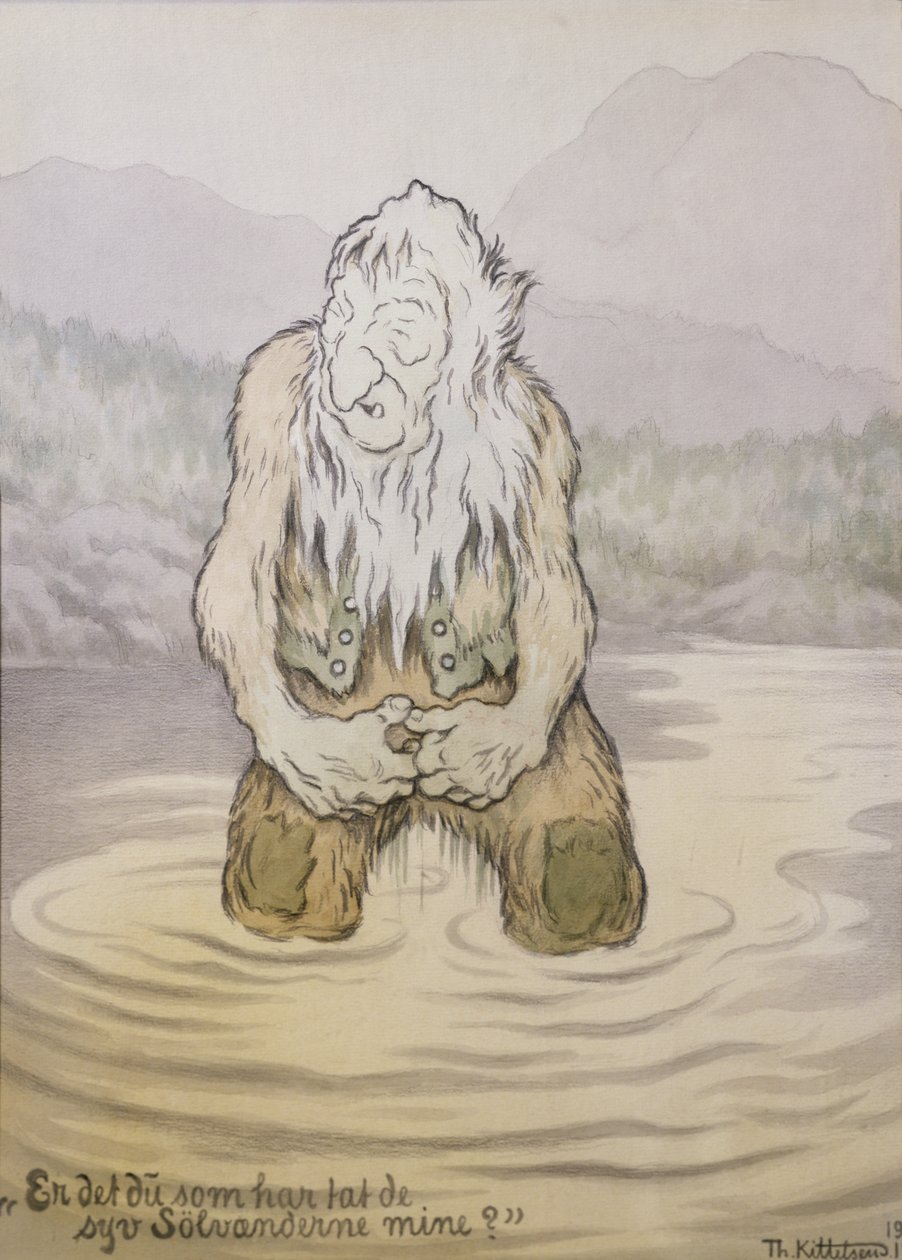 Wie heeft mijn zeven zilveren eenden genomen? door Theodor Kittelsen