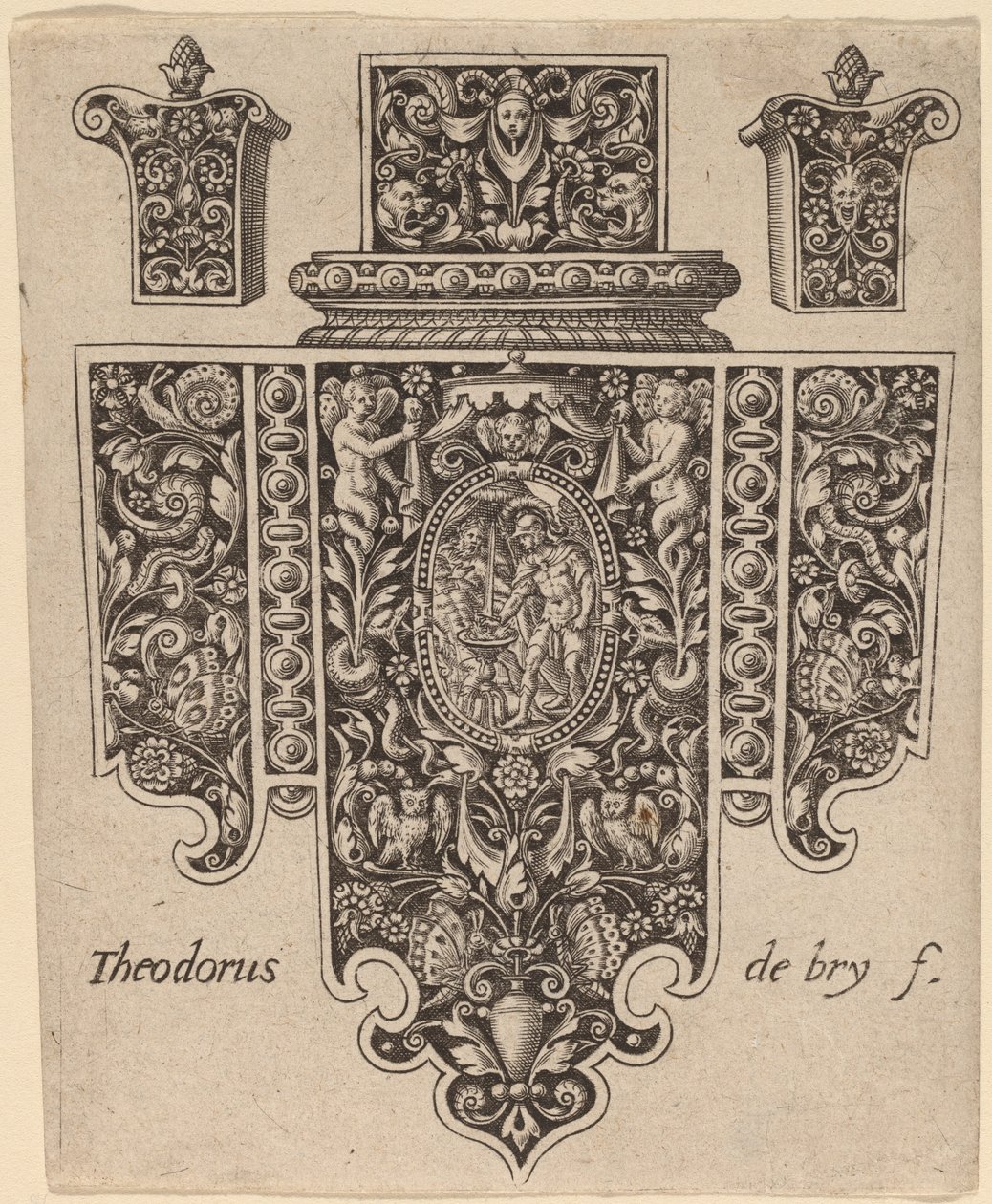 Ornament door Theodor de Bry