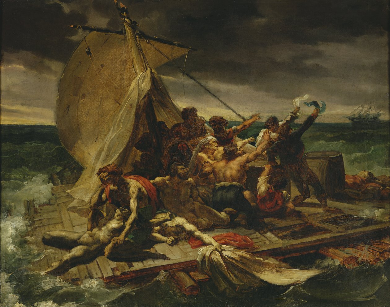 Studie voor Het Vlot van de Medusa door Theodore Gericault