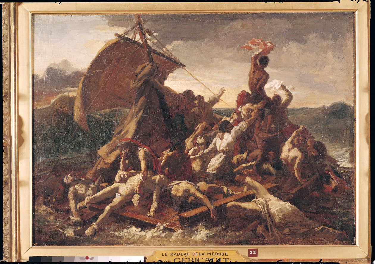 Studie voor Het vlot van de Medusa, 1819 door Theodore Gericault