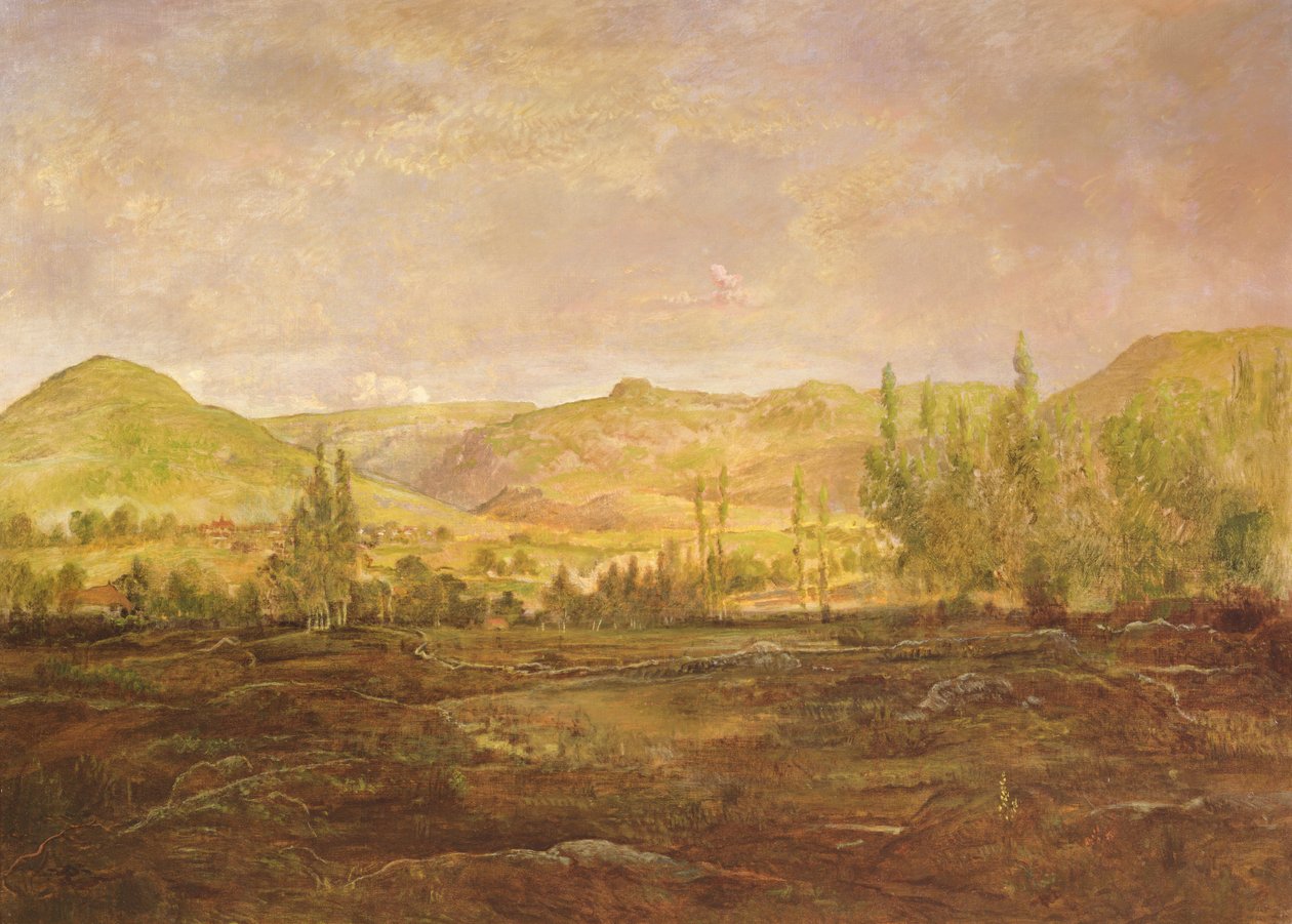 Vallei van Saint-Fergeux (Doubs) door Pierre Etienne Theodore Rousseau