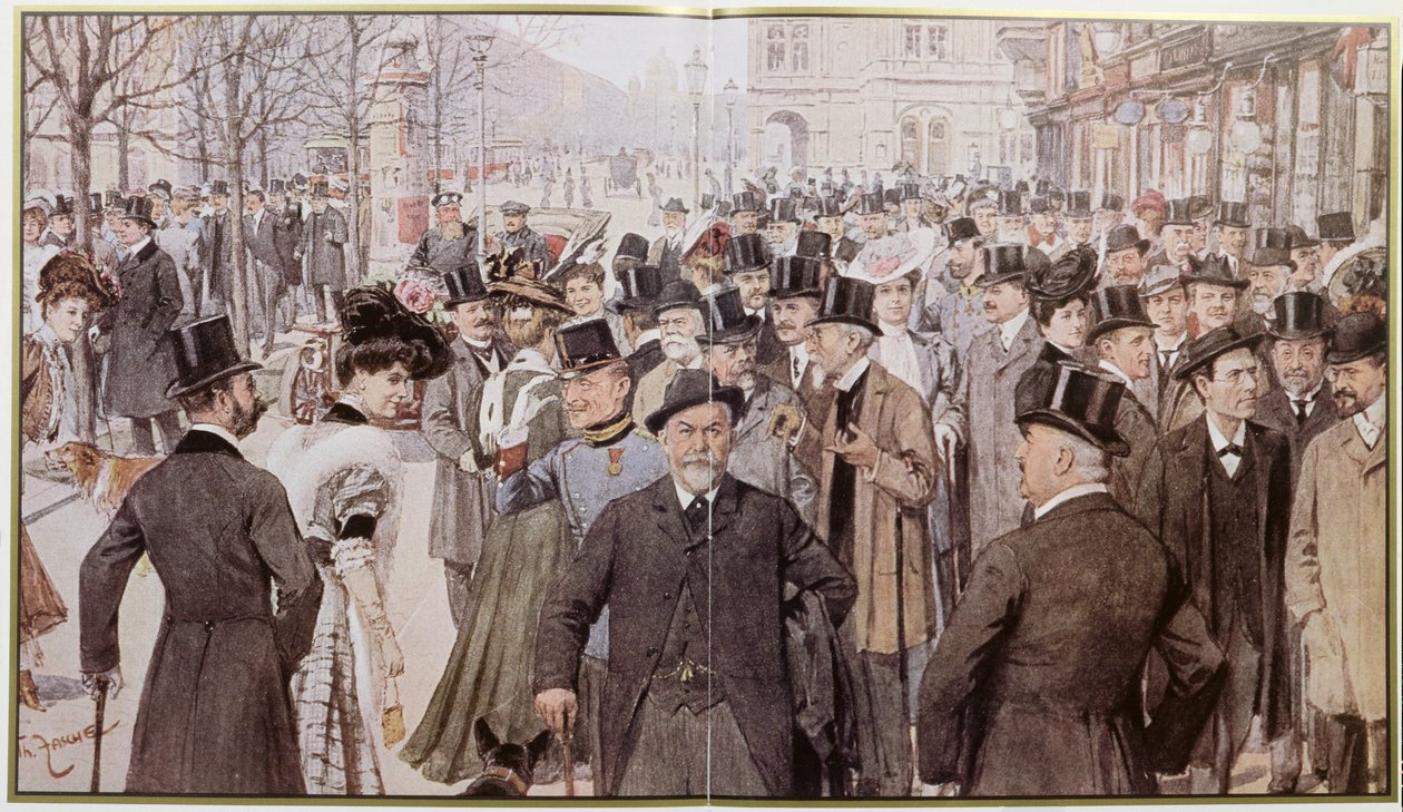 De Ringstrasse, Wenen door Theodore Zasche