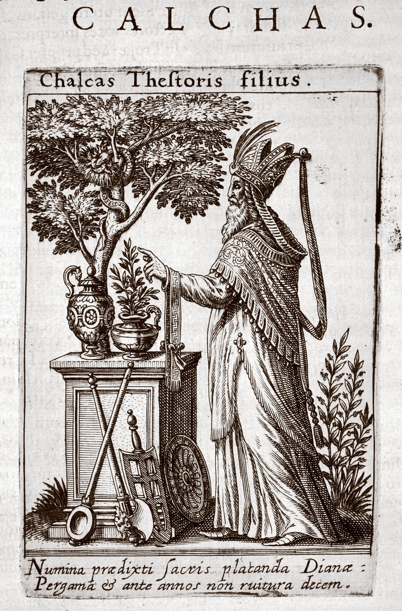 Chalcas, Waarzegger van de Grieken bij het Beleg van Troje, uit 