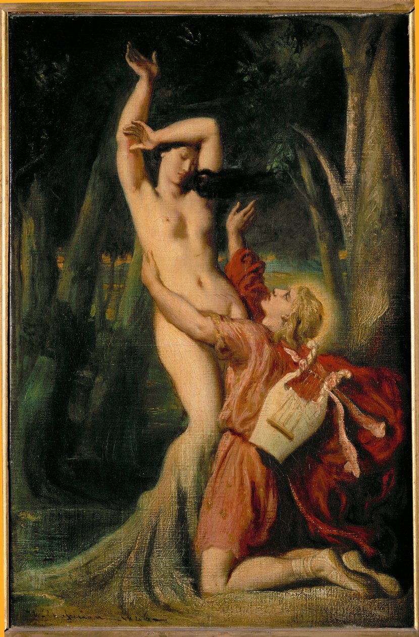 Apollo en Daphne ... door Théodore Chassériau