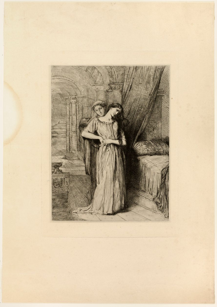 Als Ik Voor U Sterf, plaat acht uit Othello door Théodore Chassériau