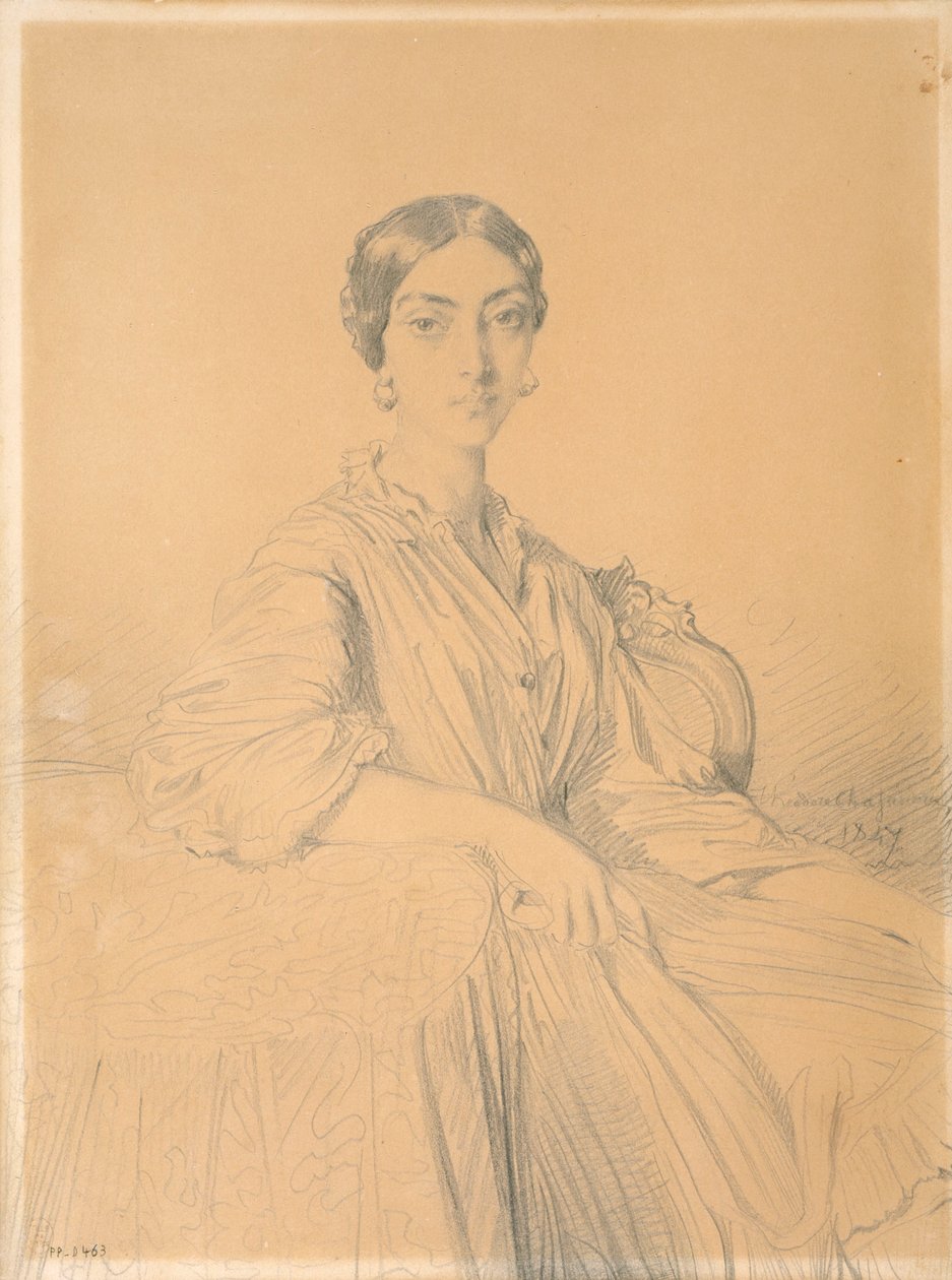 Prinses Belgiojoso door Théodore Chassériau