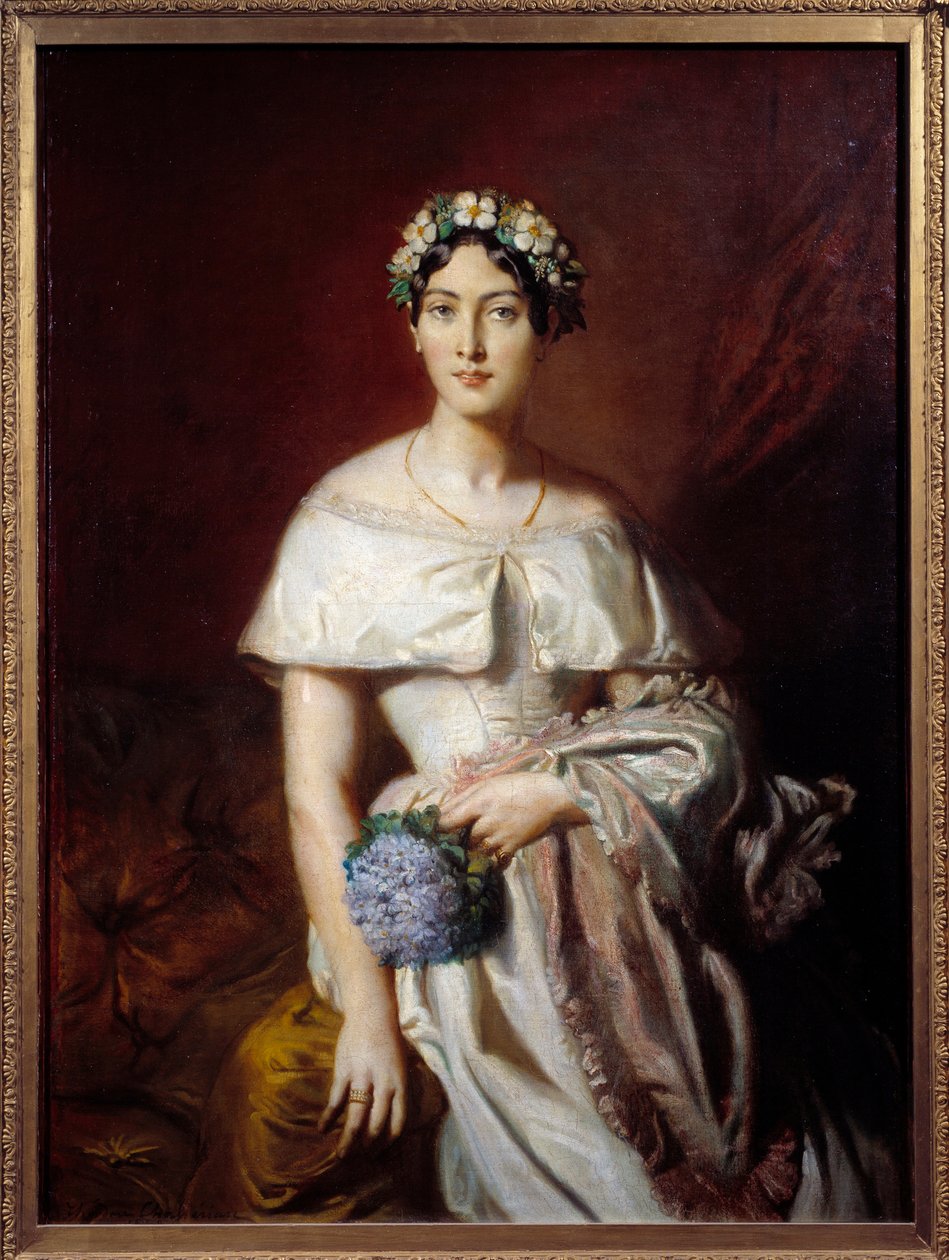 Portret van Mademoiselle de Cabarrus (Marie-Therese de Cabarrus) door Théodore Chassériau